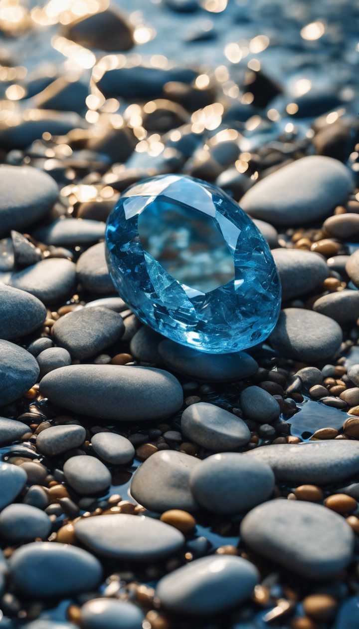 720x1260 A Close Up Of A Blue Stone With Intricate Veins Of Silver, Lying Amidst Pebbles On The Bottom Of A Clear Stream. Wallpaper [3b8452d476d3491795f7] By Wallpaper HD