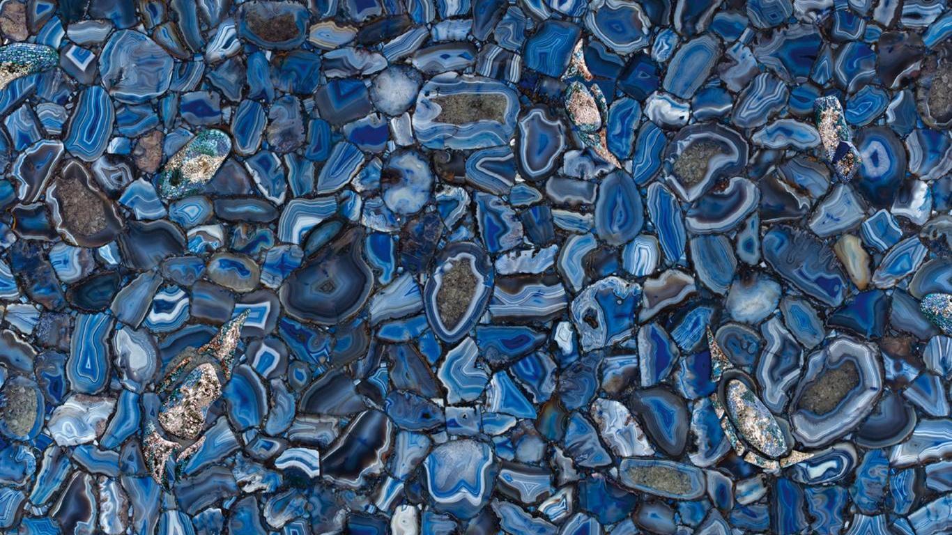 1366x768 Blue Stone Wallpaper