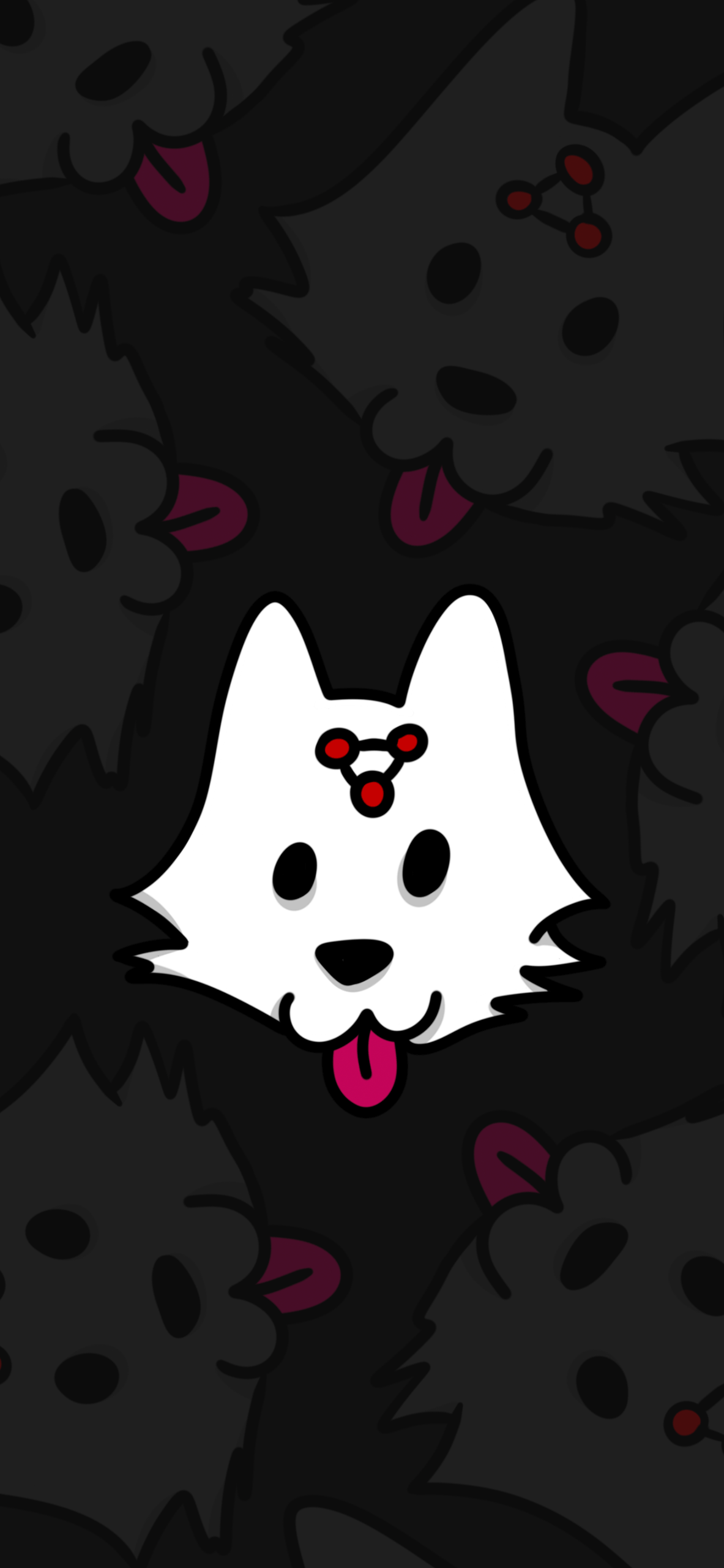 1183x2560 JJK Chibi Divine Dog GIF Wallpaper Anime GIF Wallpaper