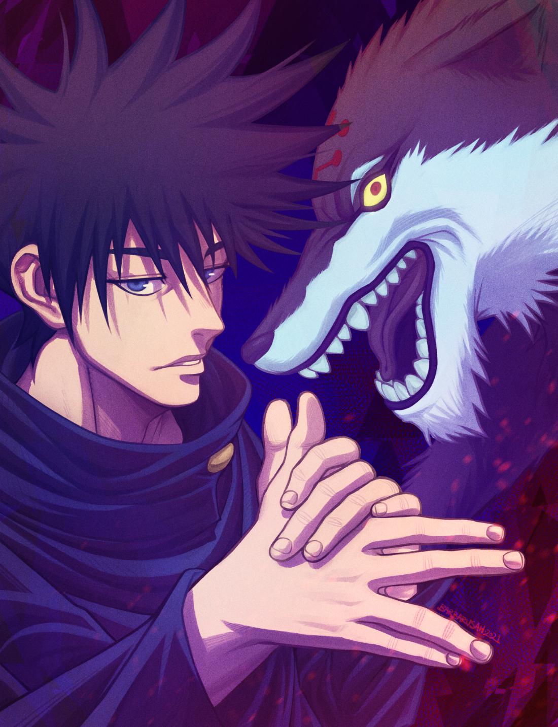 1100x1433 Fushiguro & The Divine Dog