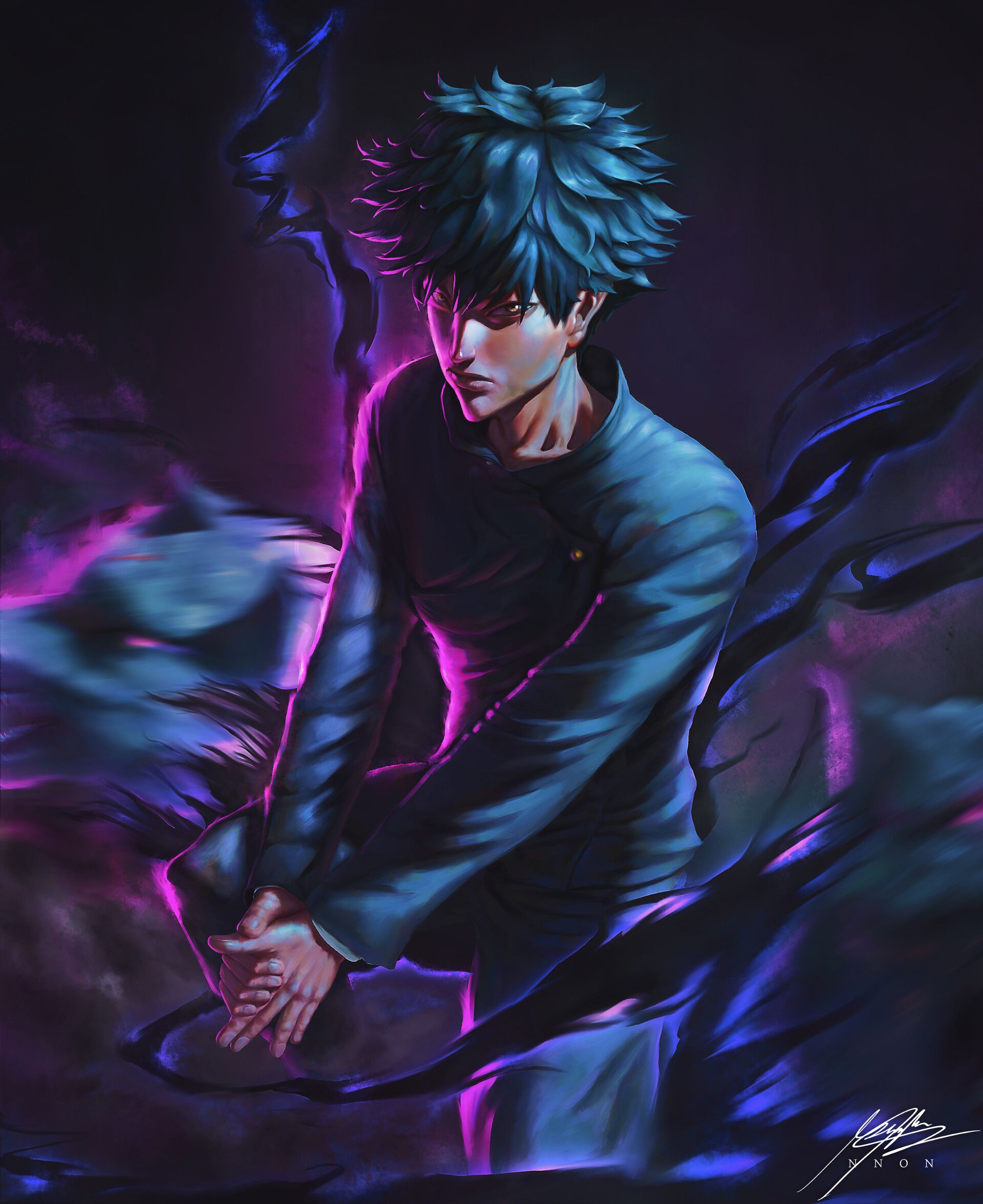 1920x2352 Divine Dogs (玉犬Gyokuken)