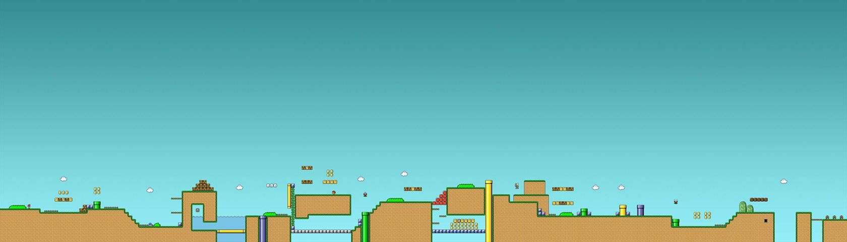 1680x480 Super Mario Bros • Image • WallpaperFusion by Binary Fortress Software