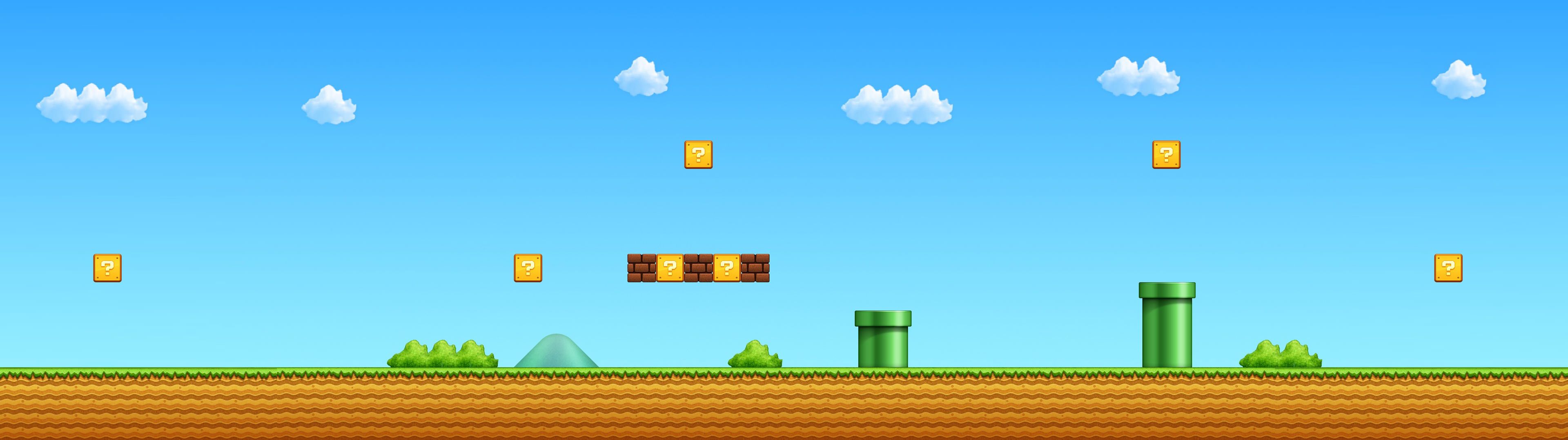 3840x1080 Mario Bros. Wallpaper