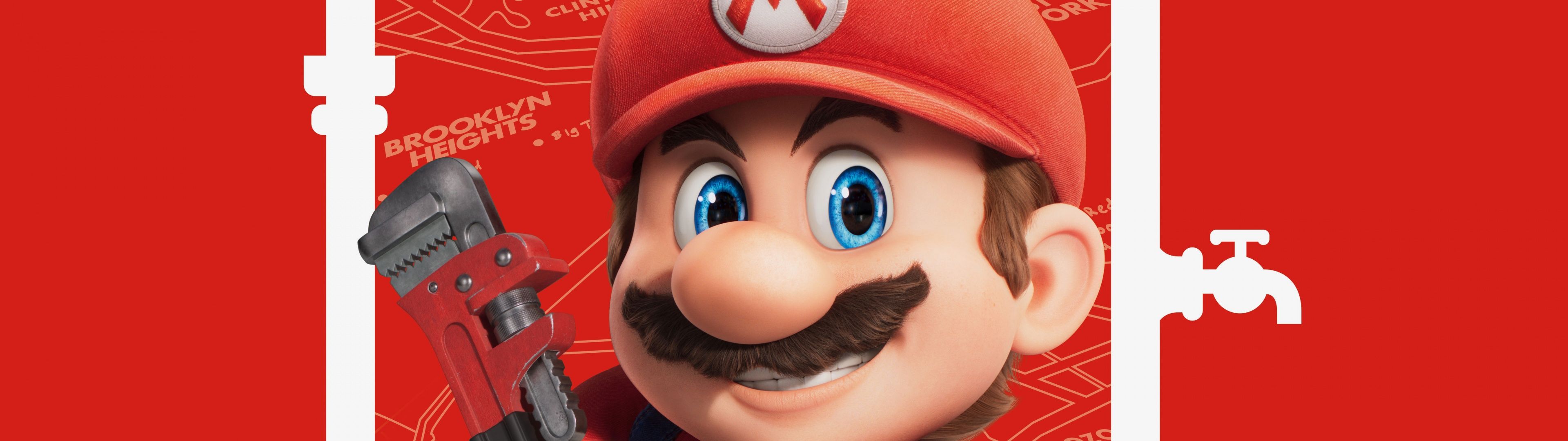 3840x1080 Super Mario Wallpaper 4K, Animation movies, 2023 Movies, 5K