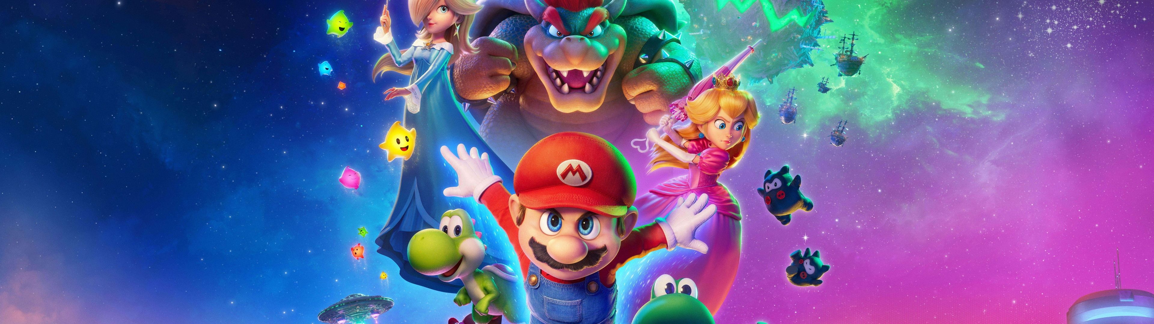 3840x1080 The Super Mario Galaxy Movie Wallpaper 4K, Movie poster