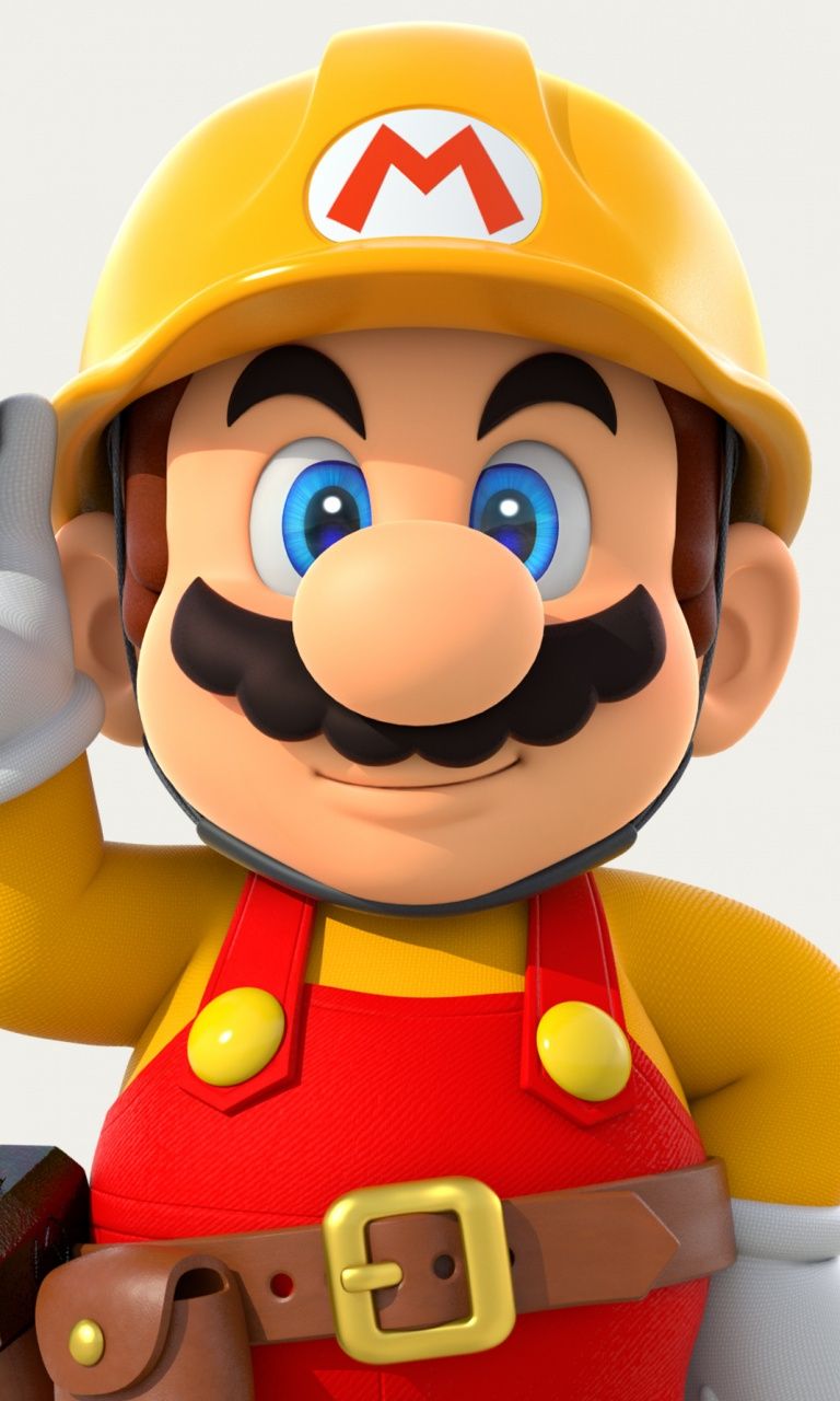 768x1280 Super Mario Maker Wallpaper