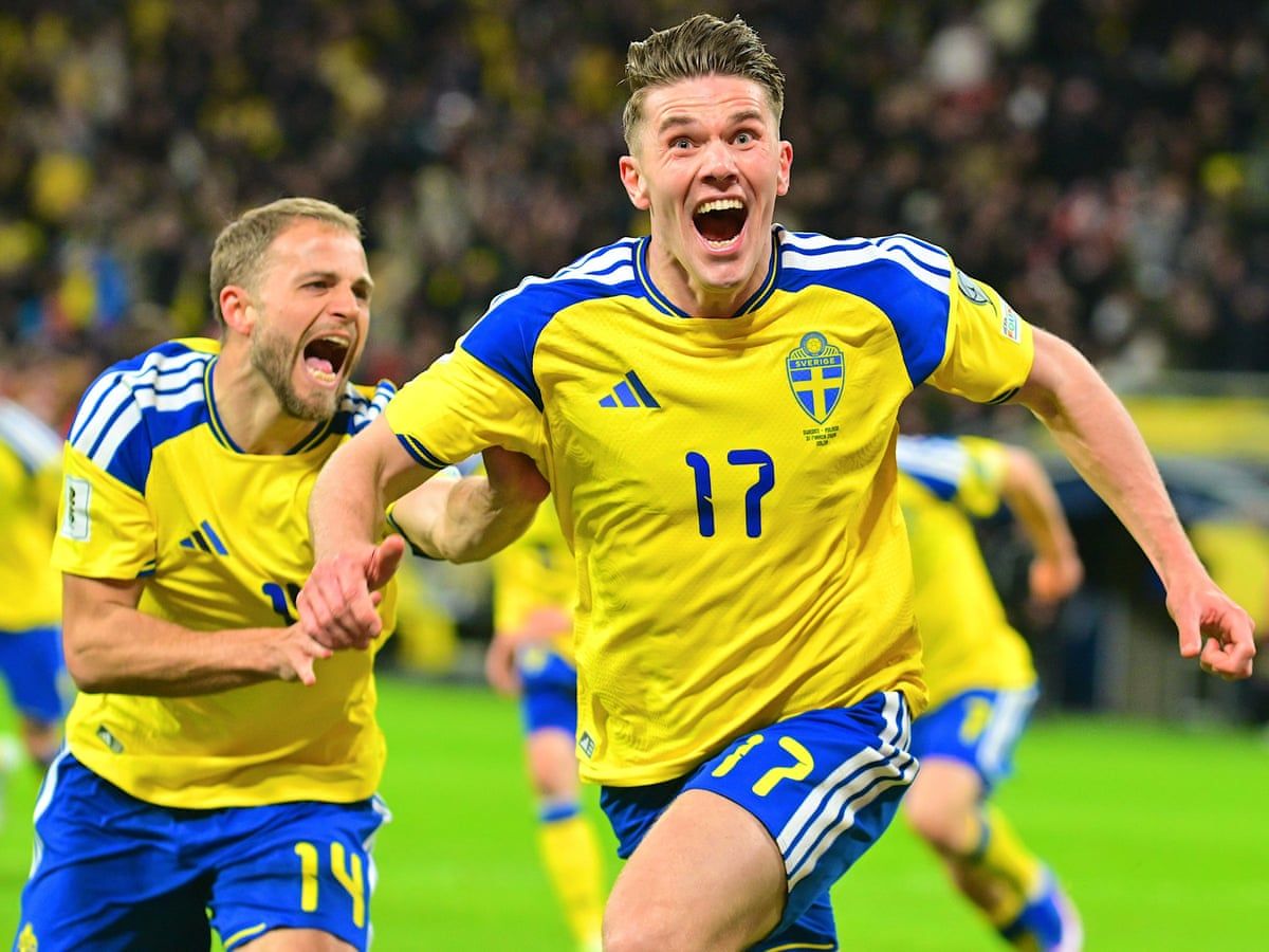 1200x900 Sweden qualify for World Cup after Viktor Gyökeres hits late winner against Poland. World Cup 2026 qualifiers