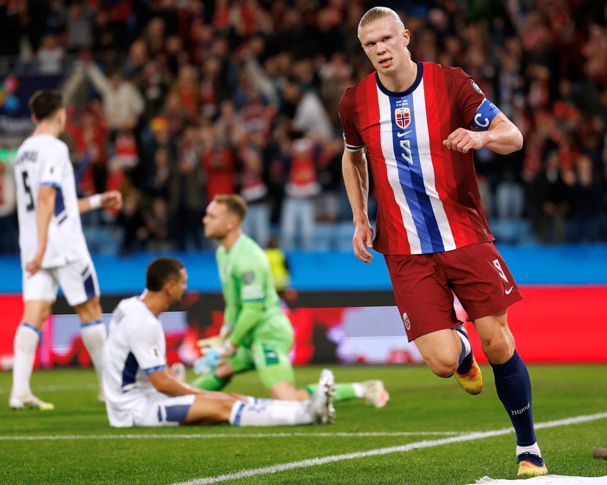 1200x960 Erling Haaland Hat Trick Helps Norway Sink Israel Against Backdrop Of Protests. World Cup 2026 Qualifiers