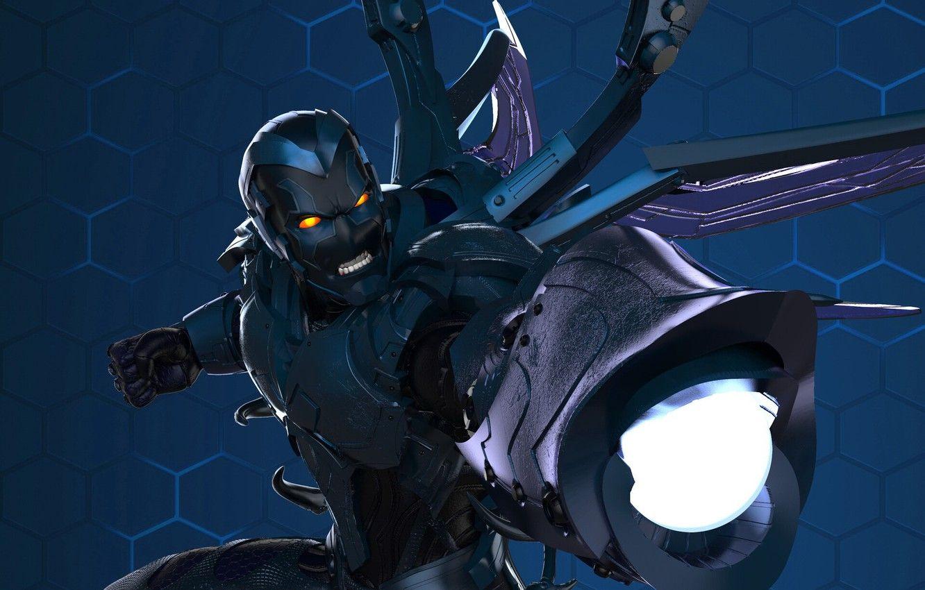 1332x850 Wallpaper DC Comics, scarab, teen titans, young Titan, blue beetle