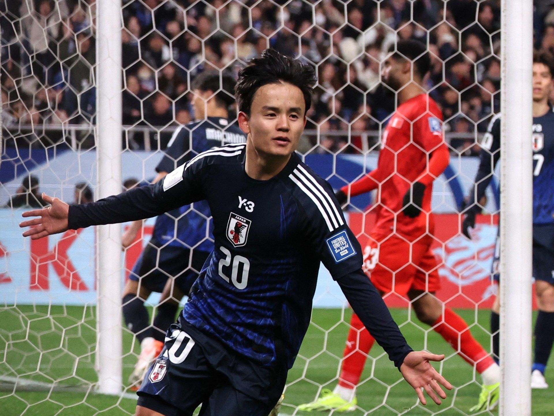 1920x1440 Japan first team to qualify for 2026 World Cup after victory over Bahrain .Qatar