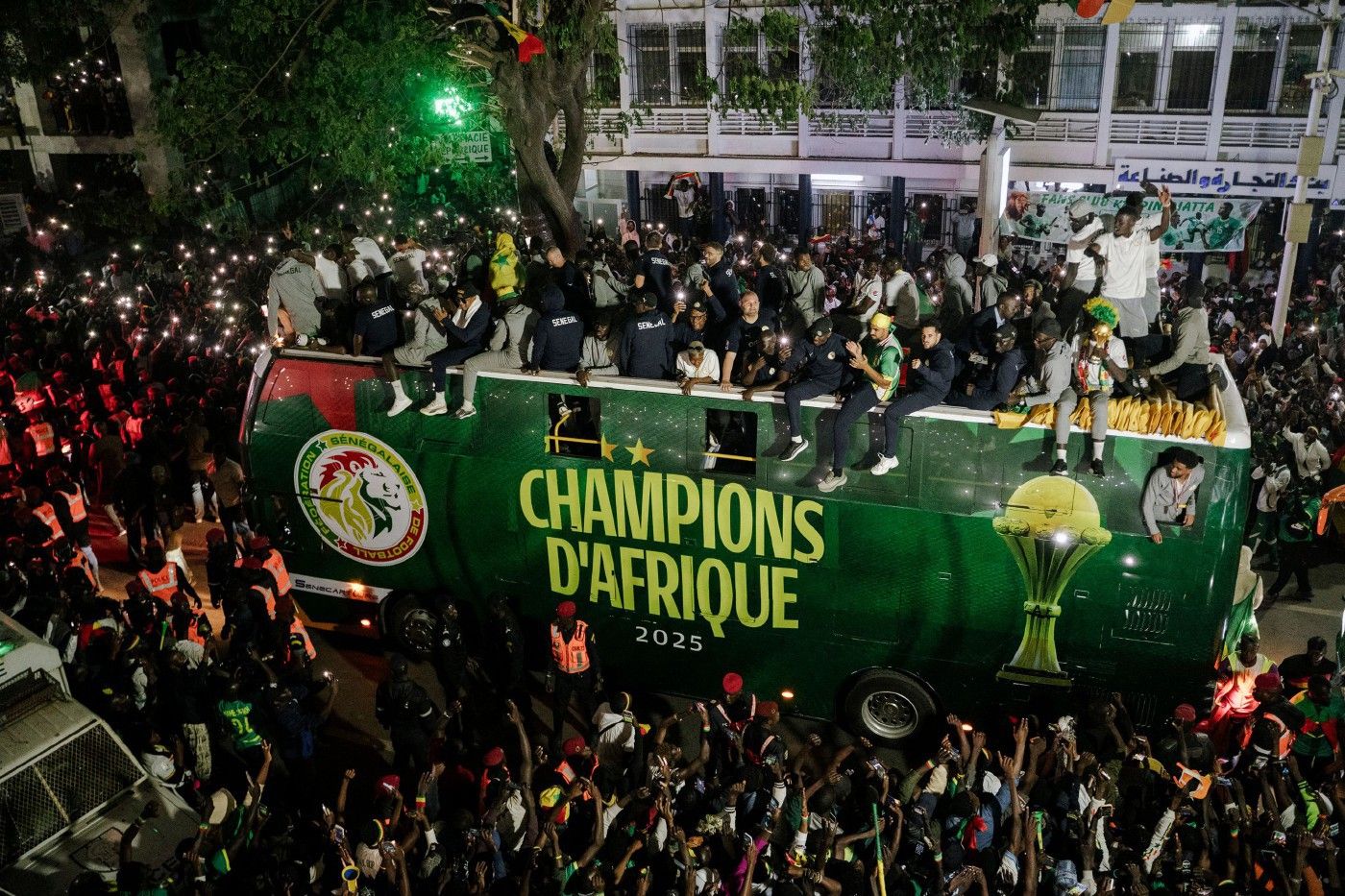 1400x933 Senegal's 'historic' AFCON champs honoured with parade, presidential praise