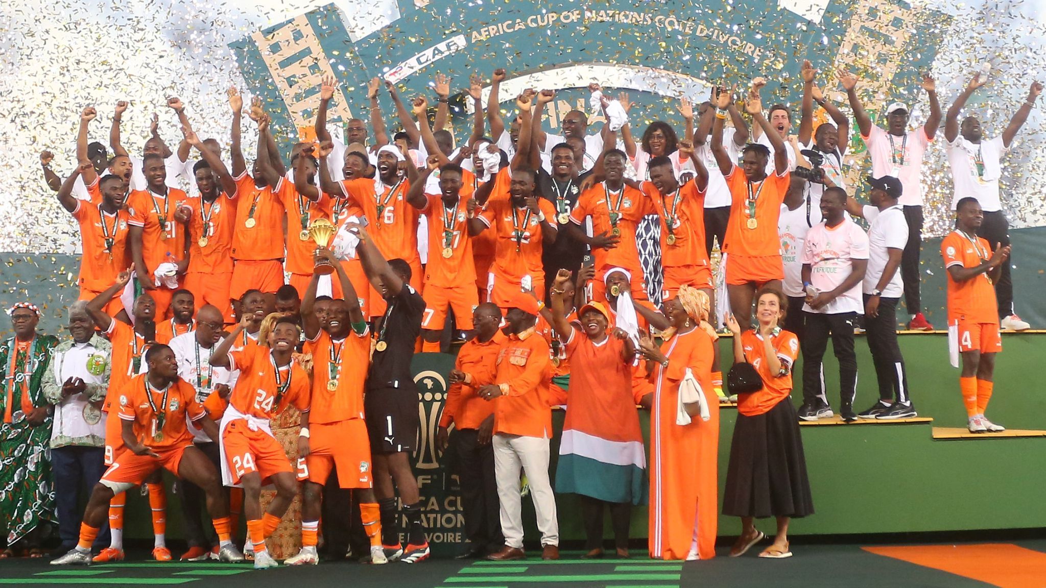 2048x1152 Ivory Coast win AFCON 2023: Emerse Fae, Sebastien Haller, Simon Adingra help hosts turn fairytale into reality