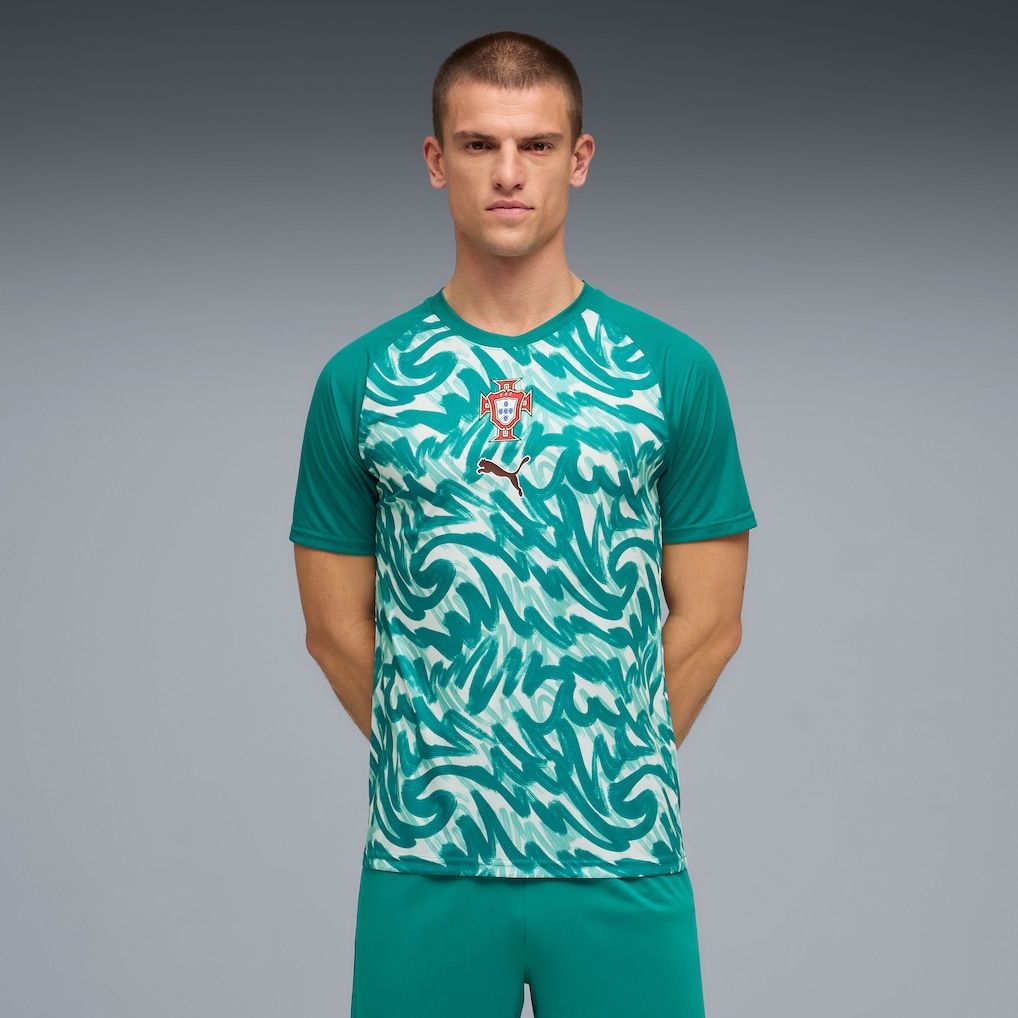 1018x1018 Men's Puma Green Portugal National Team 2026 Pre Match Top