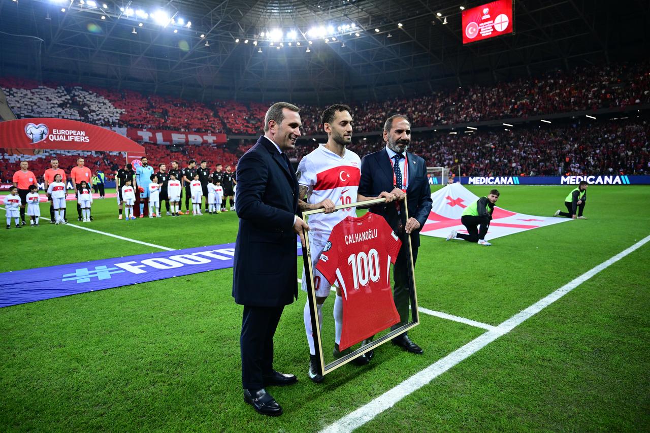 1280x853 Türkiye Beats Georgia 4 1 In World Cup Qualifiers As Calhanoglu Honored For 100th Capürkiye Today