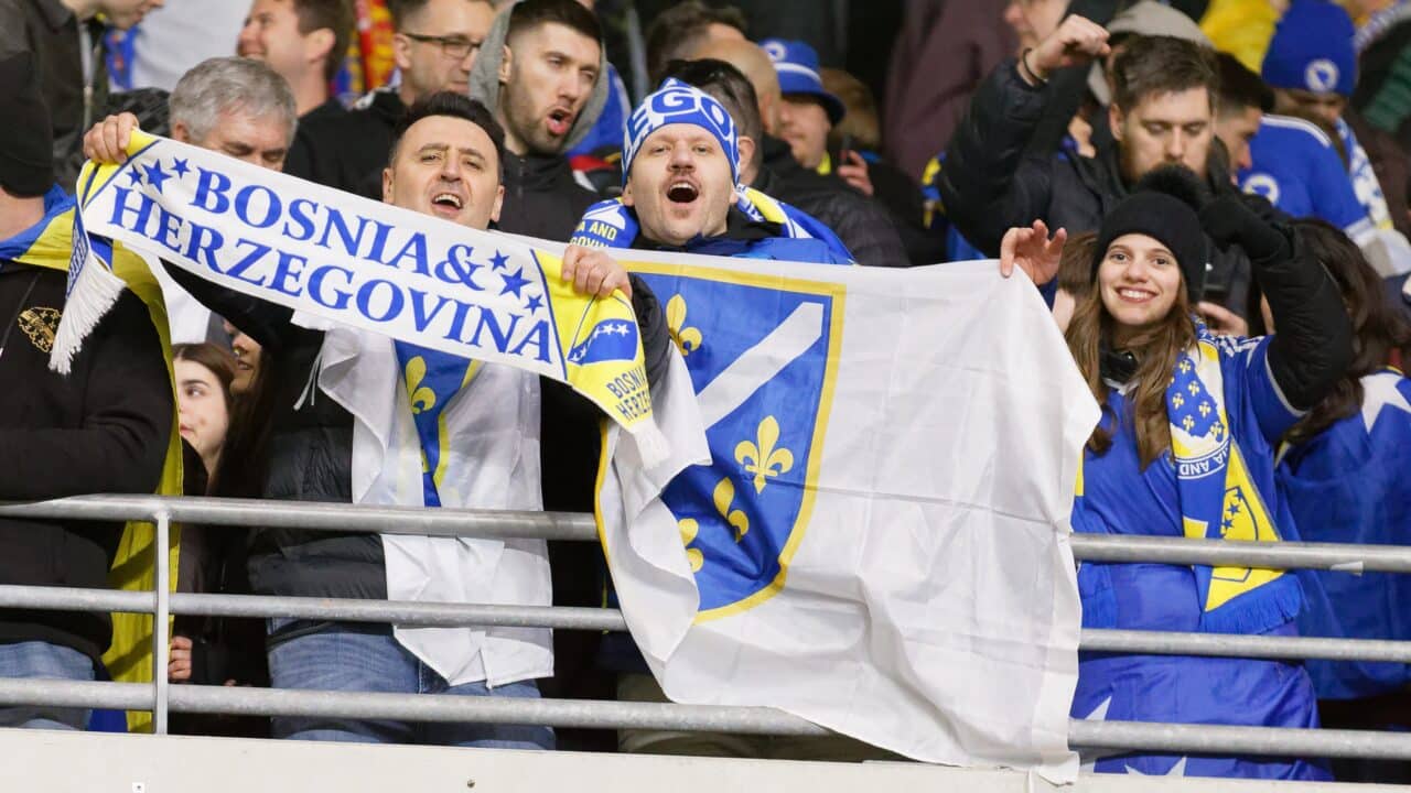 1280x720 Bosnia and Turkey Celebrate World Cup Qualification After Playoff Victories