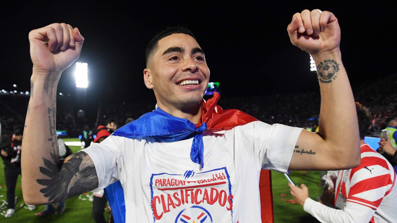 1280x720 Miguel Almirón is all smiles after Paraguay's World Cup qualification. Atlanta United FC