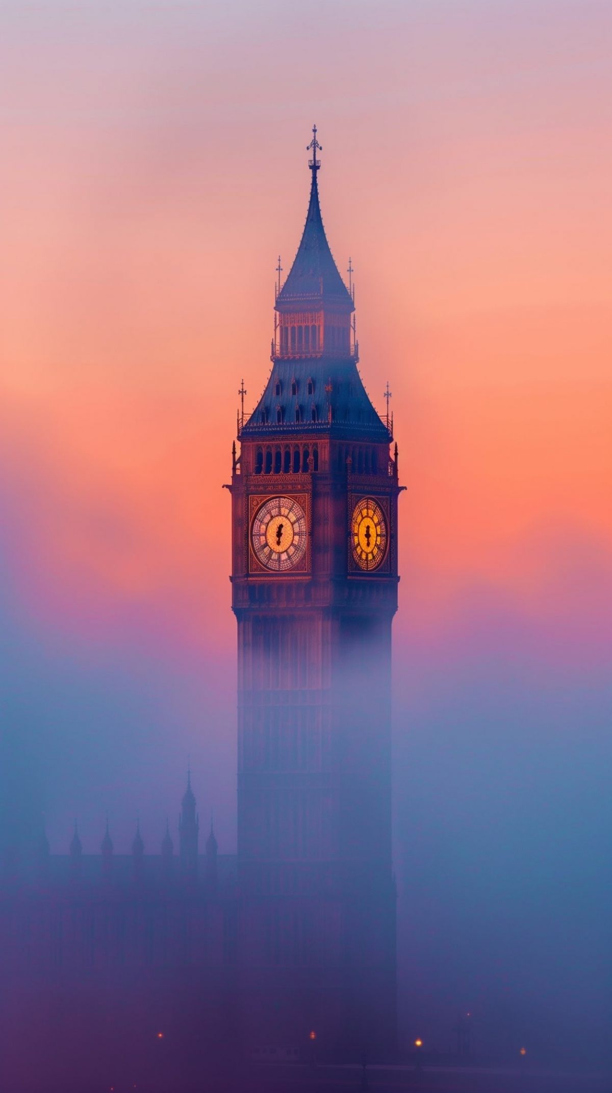1200x2140 London England Sunrise Big Ben Clock