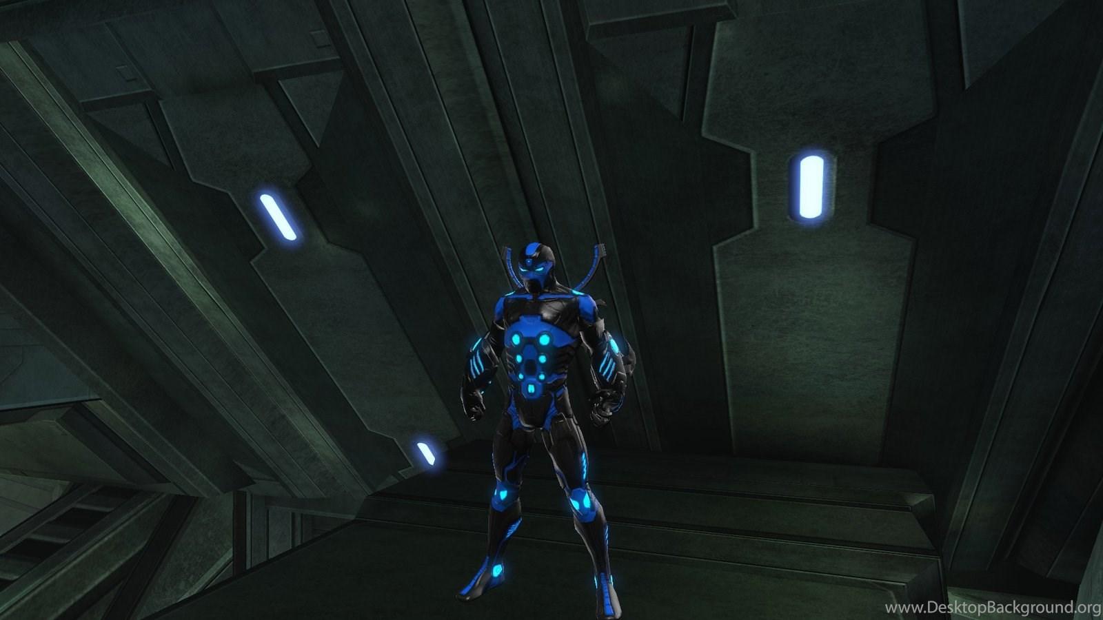 1600x900 DC Universe Online Style Blue Beetle By Hibrid019