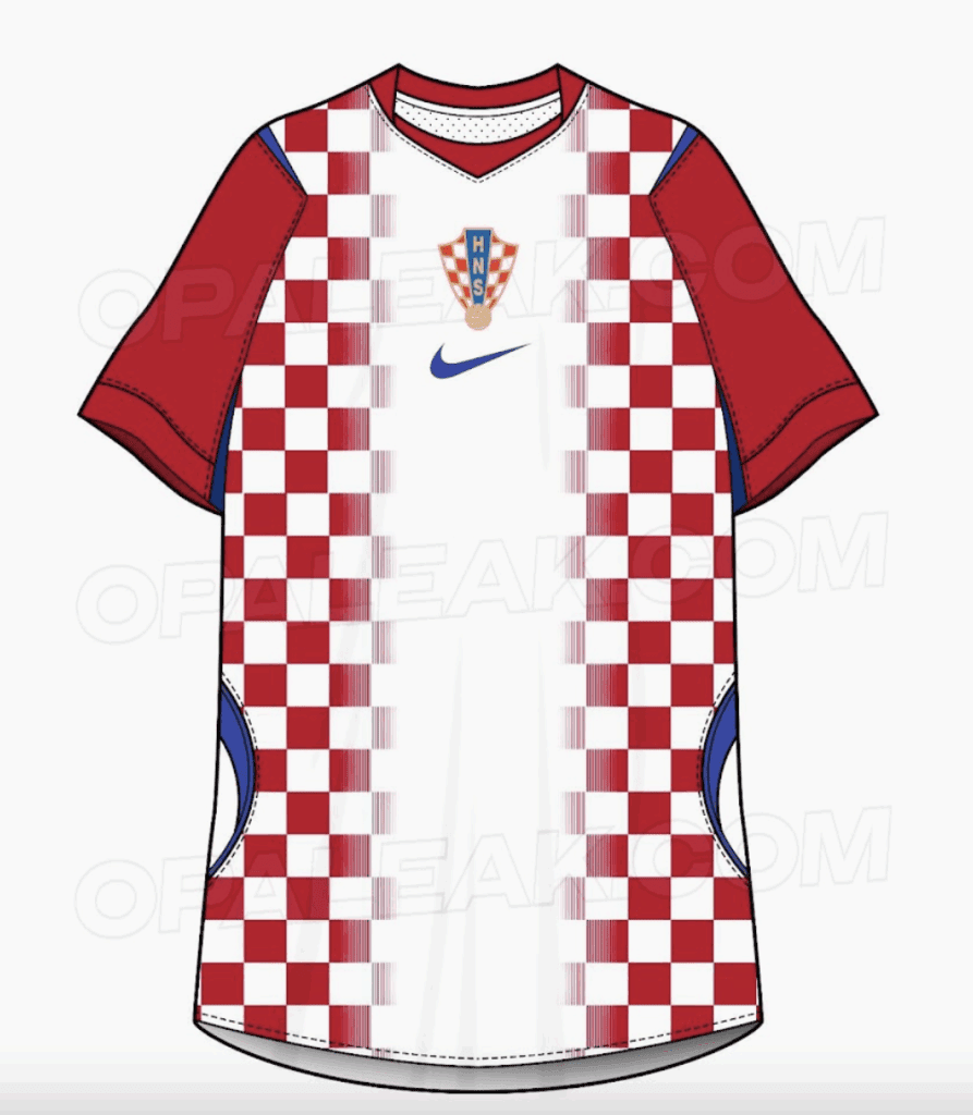 893x1024 Croatia's 2026 FIFA World Cup kit designs leaked