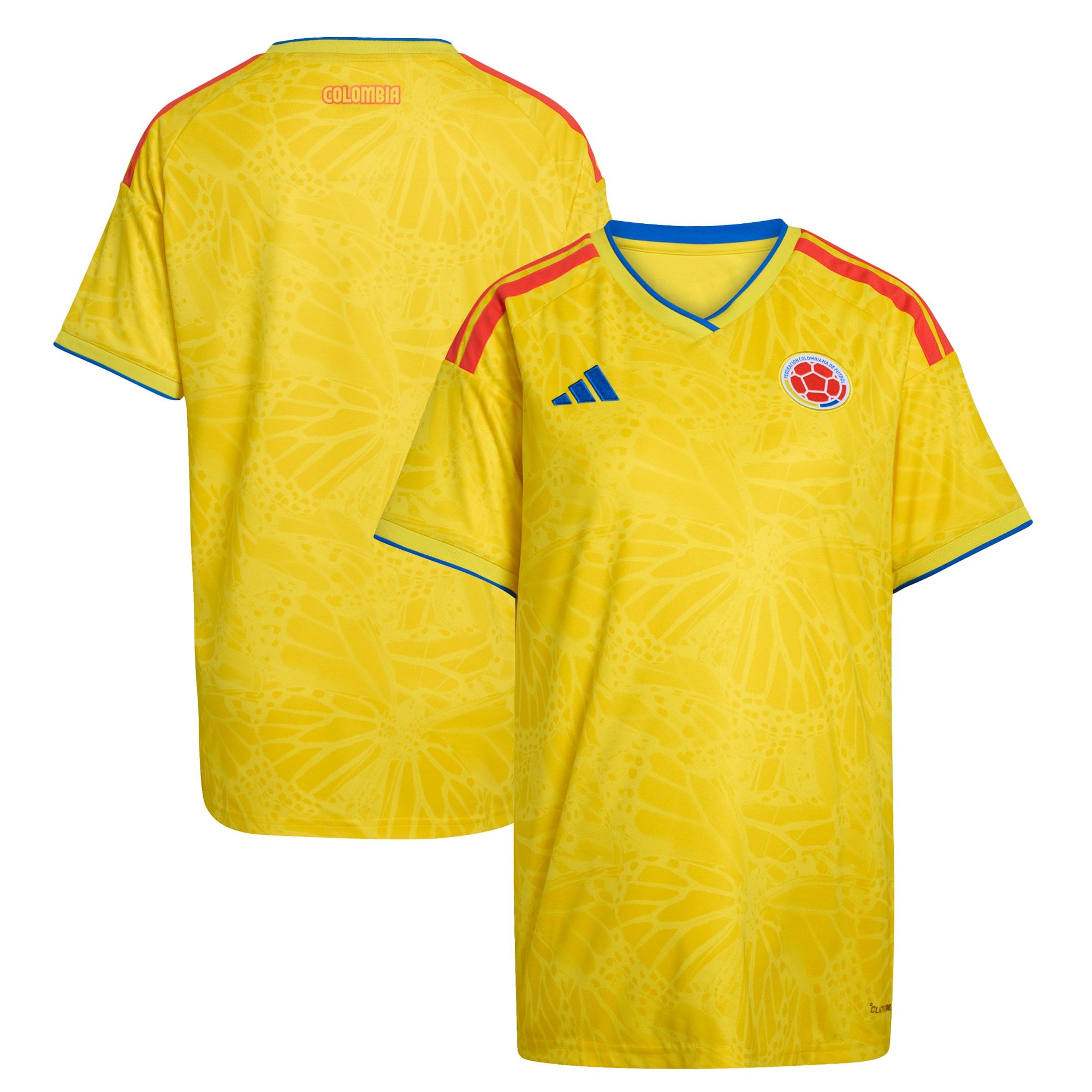 2000x2000 Colombia National Team adidas Women's FIFA x World Cup 2026 Home Replica Jersey