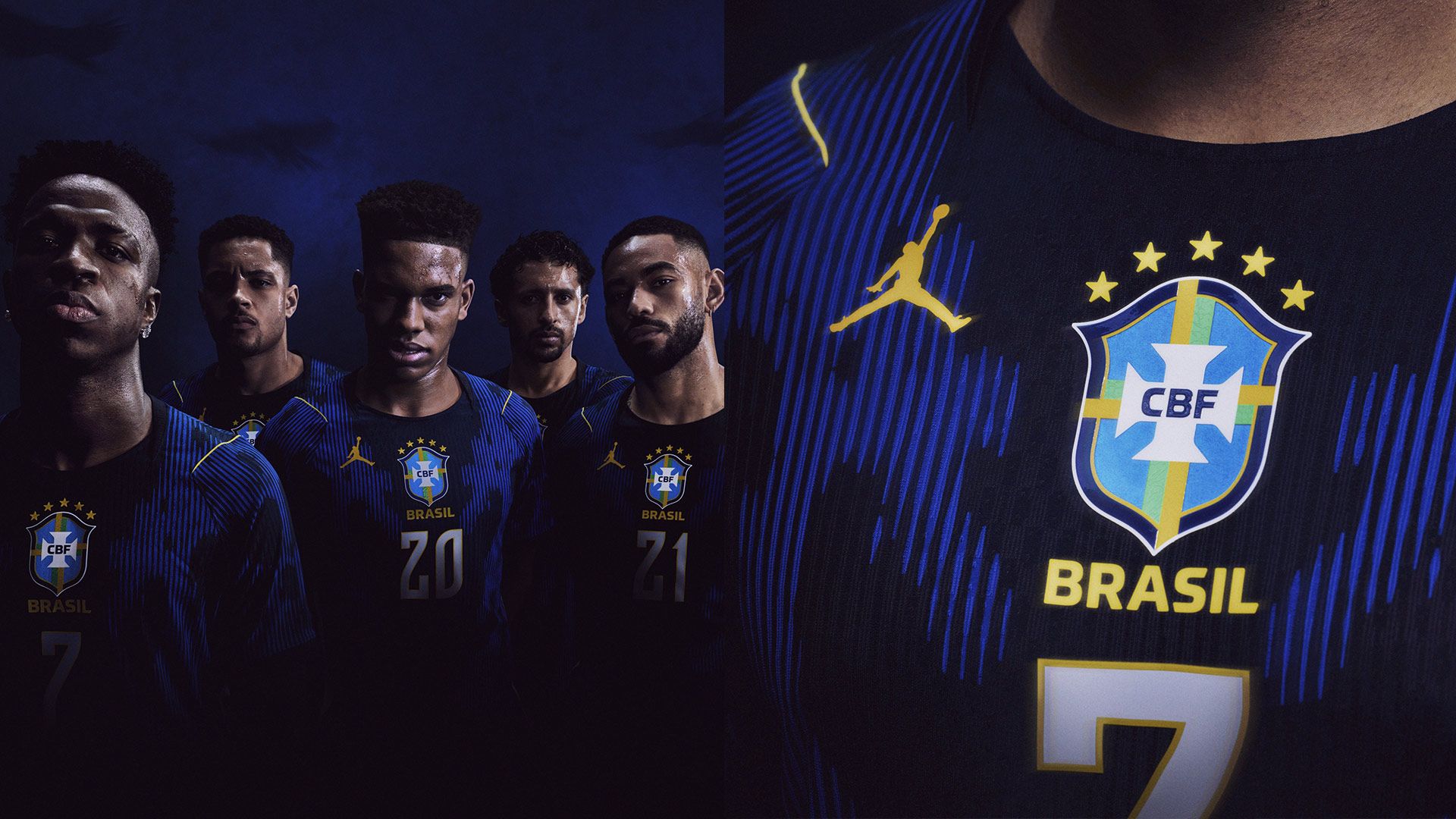 1920x1080 Brazil's 2026 FIFA World Cup Away Kits Revealed As Jordan's 'Jumpman' Featured