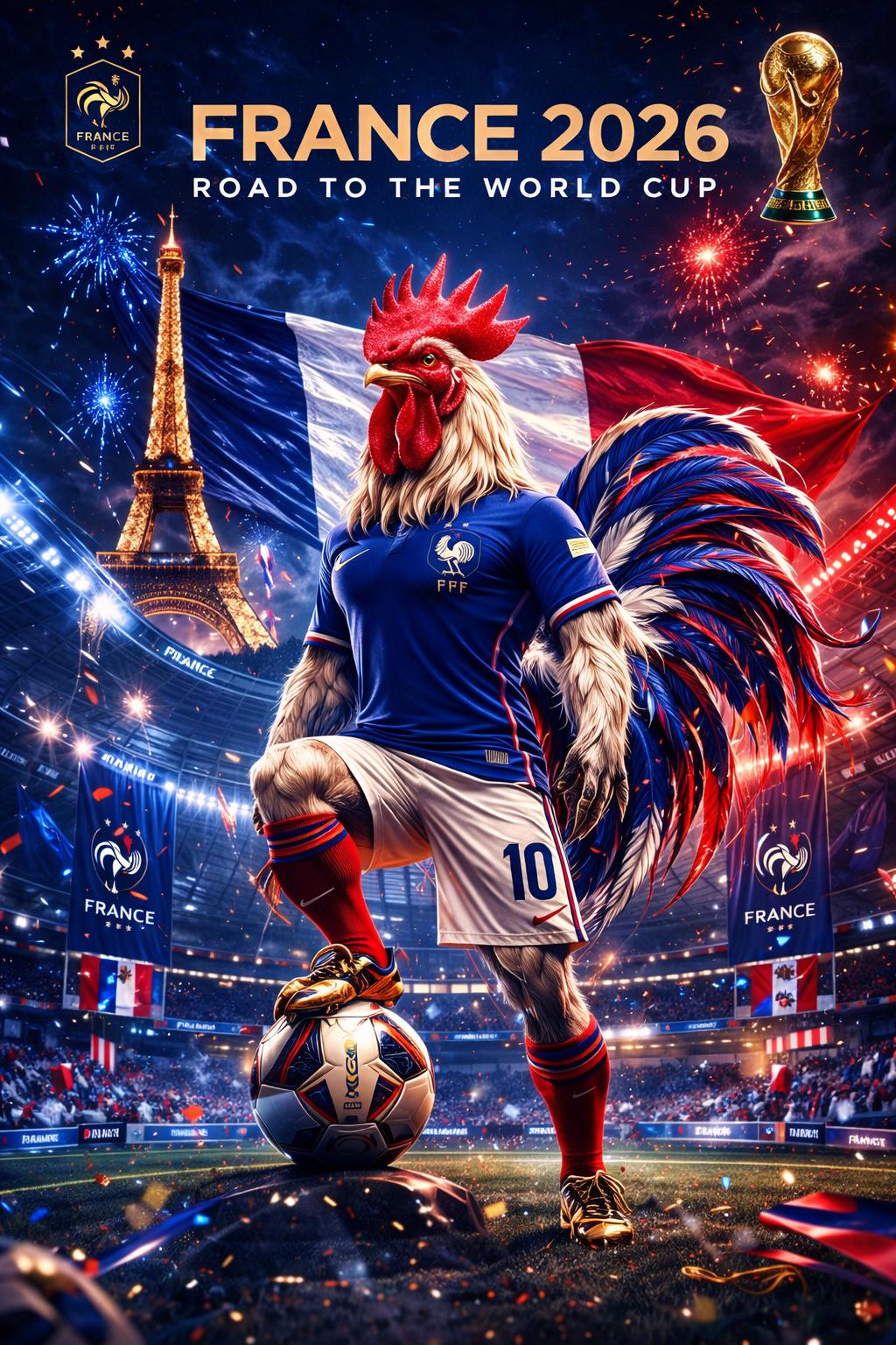 1024x1536 Poster Football France