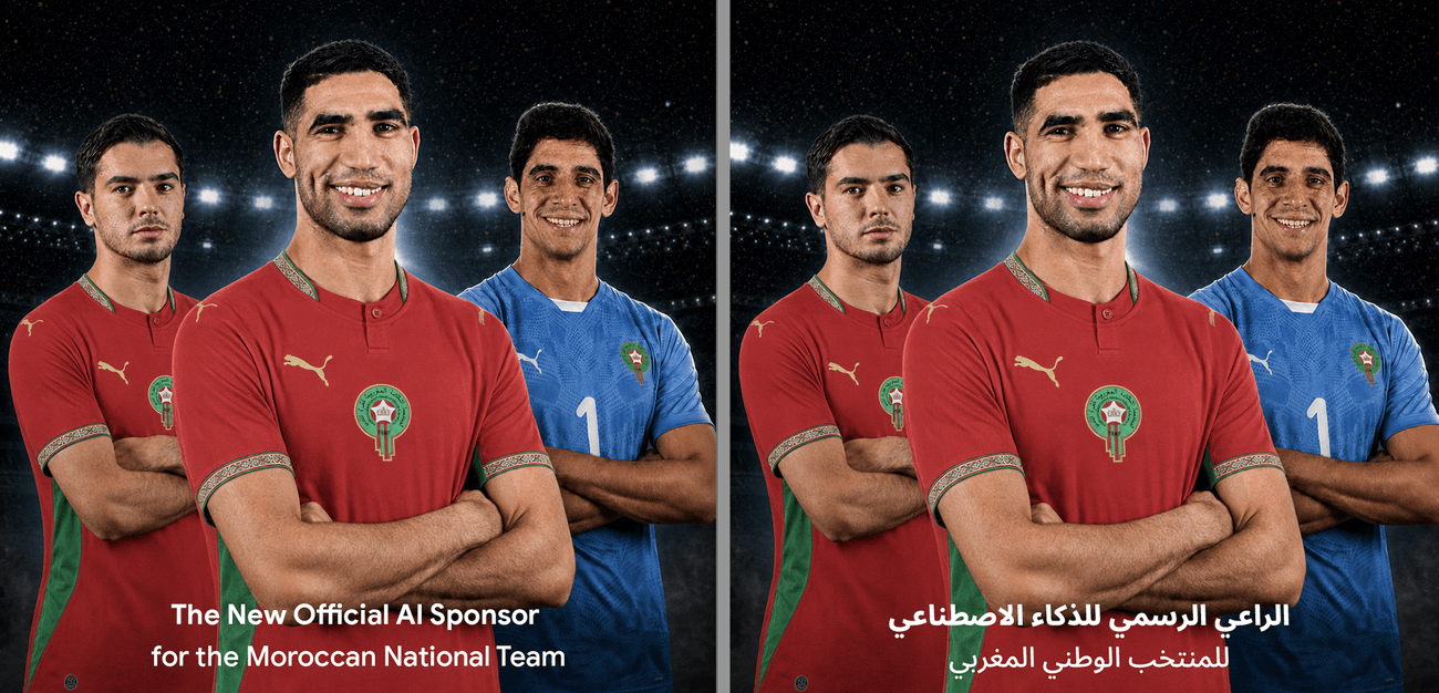 1300x626 Google Gemini becomes the Official Al Sponsor of Morocco's National Football Team