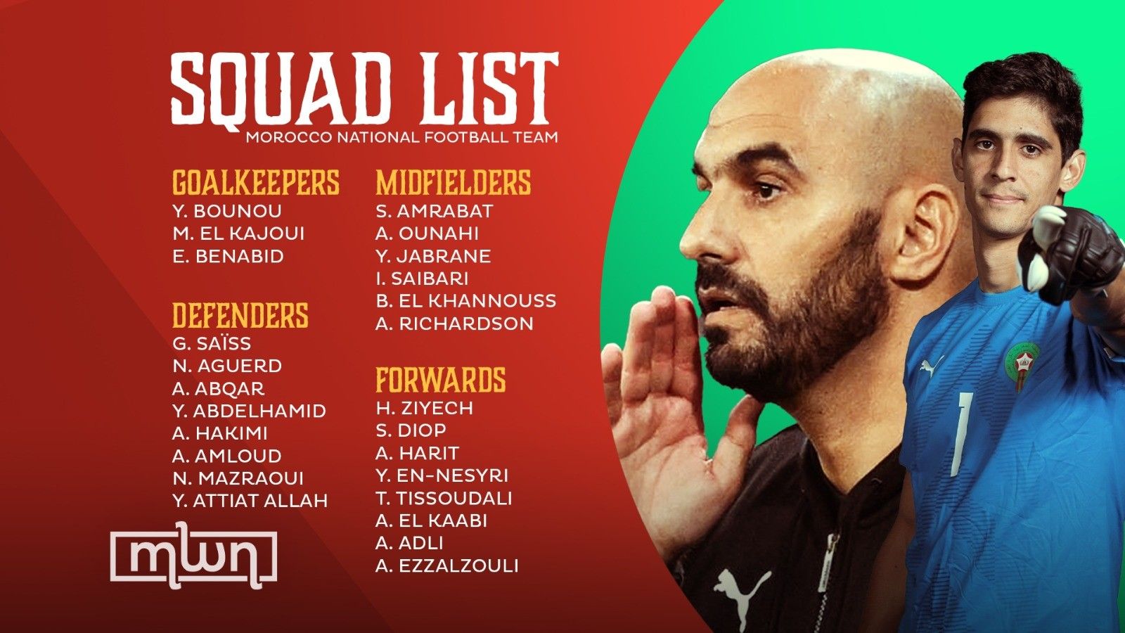 1600x900 Walid Regragui Announces Morocco's Squad for 2026 World Cup Qualifiers