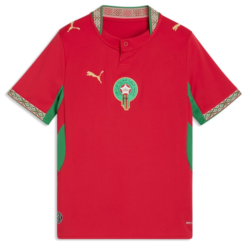 1018x1018 Youth Puma Red Morocco National Team 2026 Home Replica Jersey