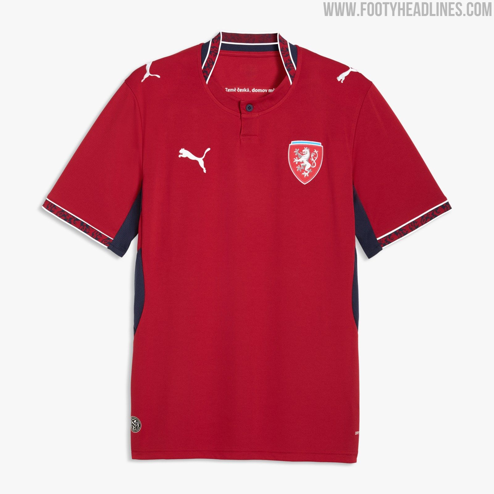 1600x1600 Czech Republic 2026 Home Kit Released to Iconic 1996 Home Kit