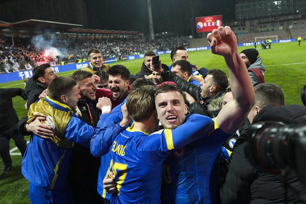 1280x853 Bosnia celebrates World Cup spot while Italy misses third straightürkiye Today