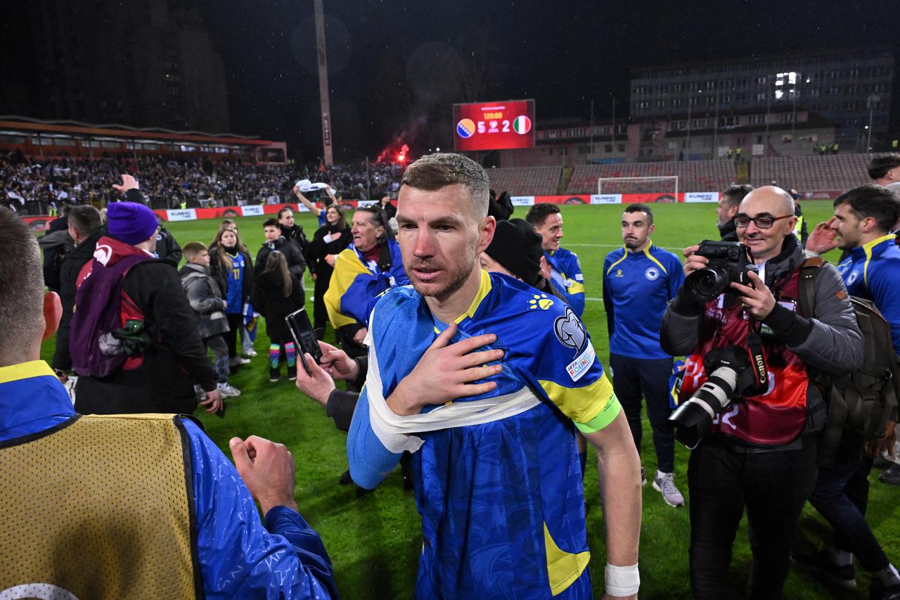 1280x853 Bosnia celebrates World Cup spot while Italy misses third straightürkiye Today