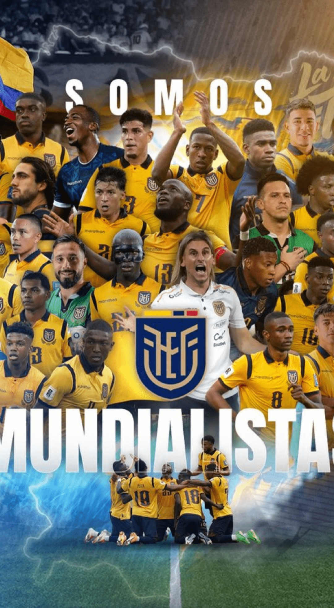 1080x1965 Ecuador: Welcome to the 2026 World Cup: for the 5th time in its history, it qualifies for the biggest global competition. Totally deserved