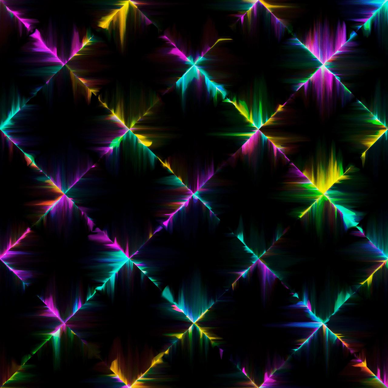 1280x1280 Neon Lights Wallpaper 4K, Colorful, Black background