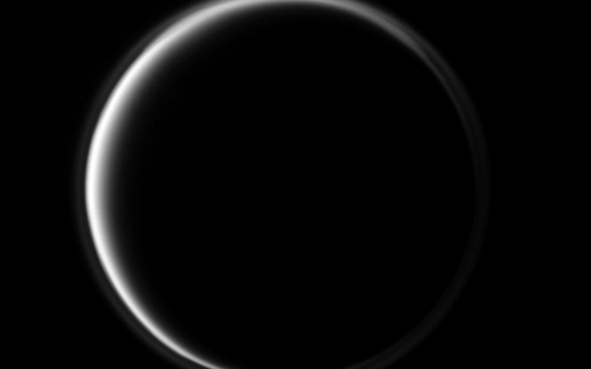 1920x1200 Dark Side Ring of Light Space Wallpaper