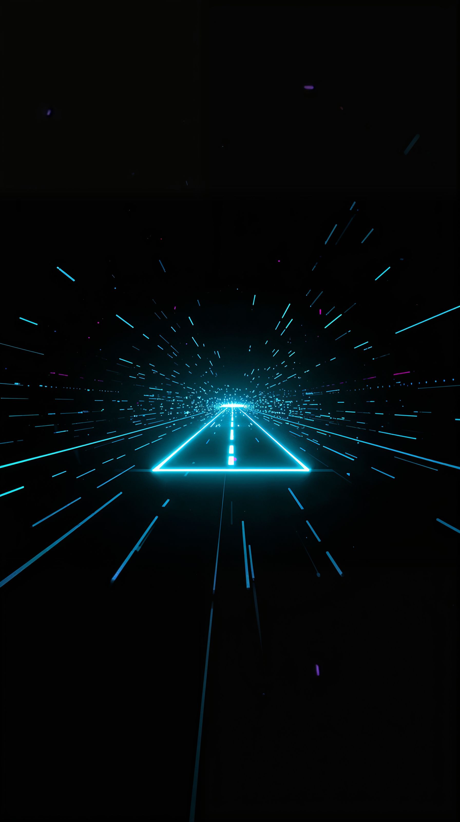 1792x3200 Free Black Cyberpunk Wallpaper (Futuristic Neon)