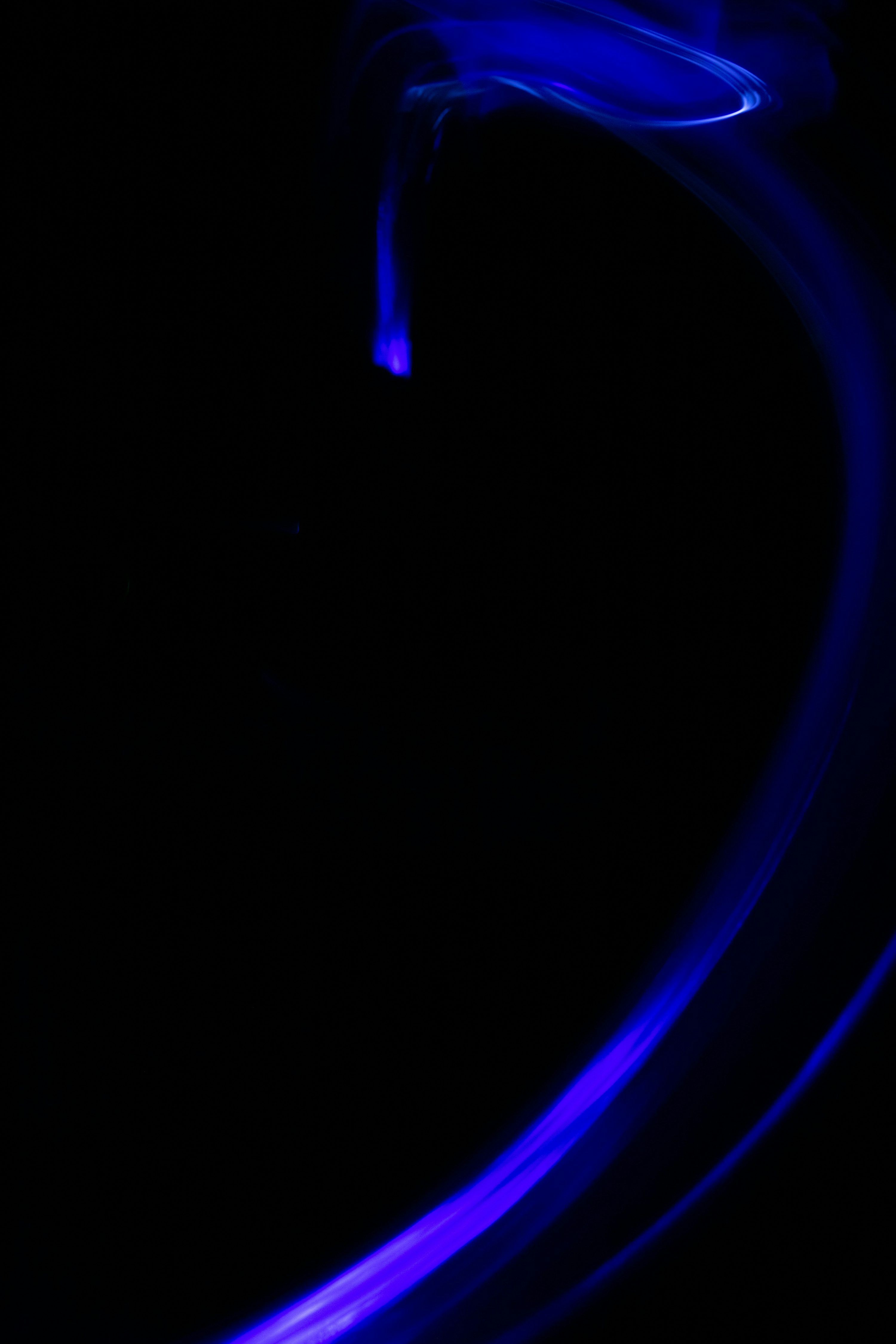 3000x4500 Blue and black light digital wallpaper photo