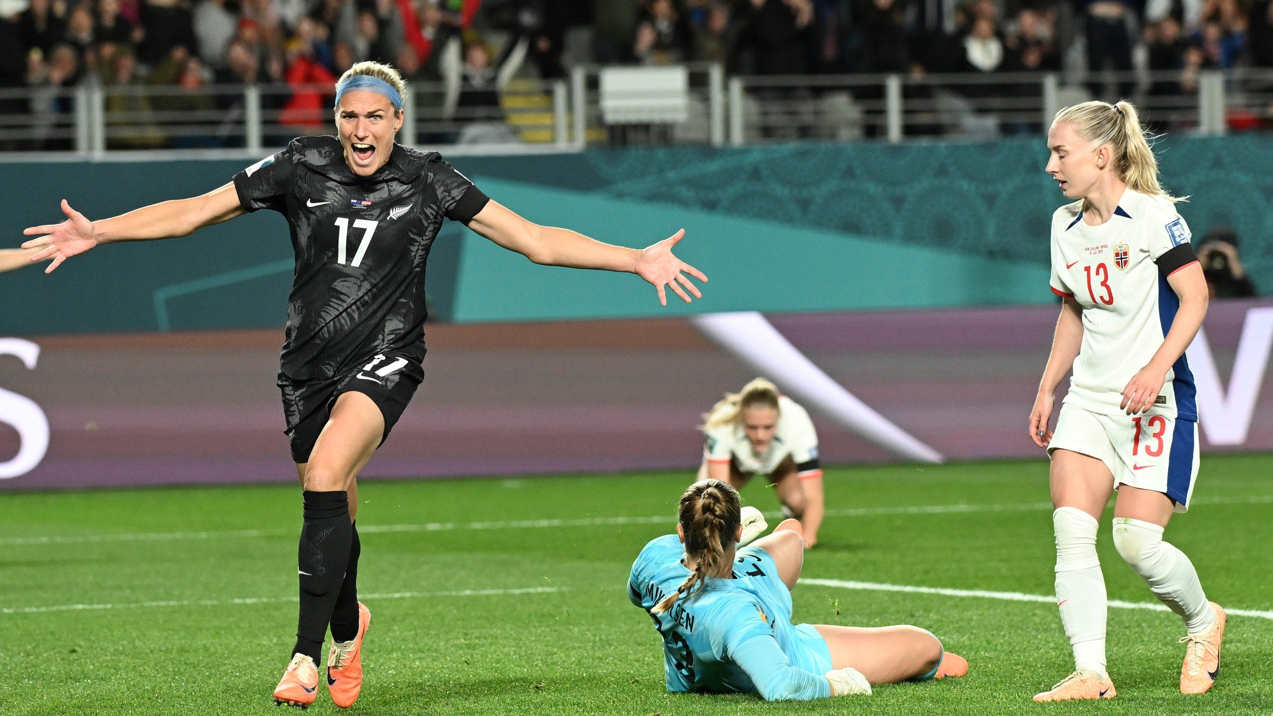 2560x1440 New Zealand Opens Women's World Cup With A 1 0 Upset Over Norway On Emotional 1st Day In Host Nation
