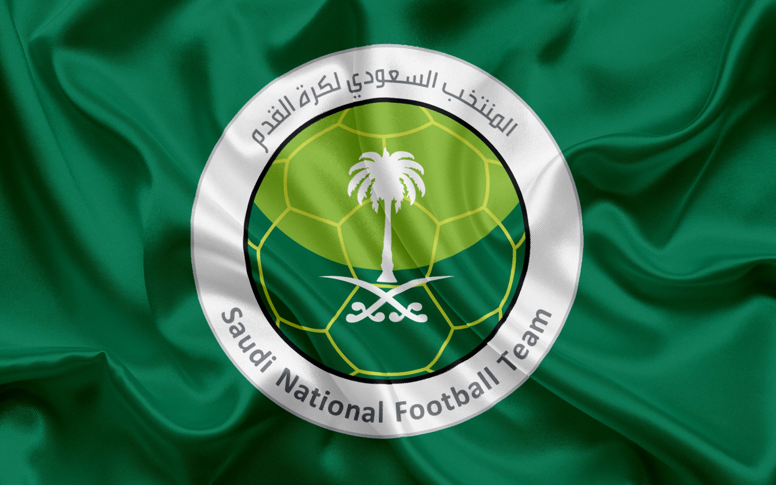 2560x1600 Phone wallpaper: Saudi Arabia National Football Team, Sports, Emblem, Logo, Saudi Arabia, Soccer 451580