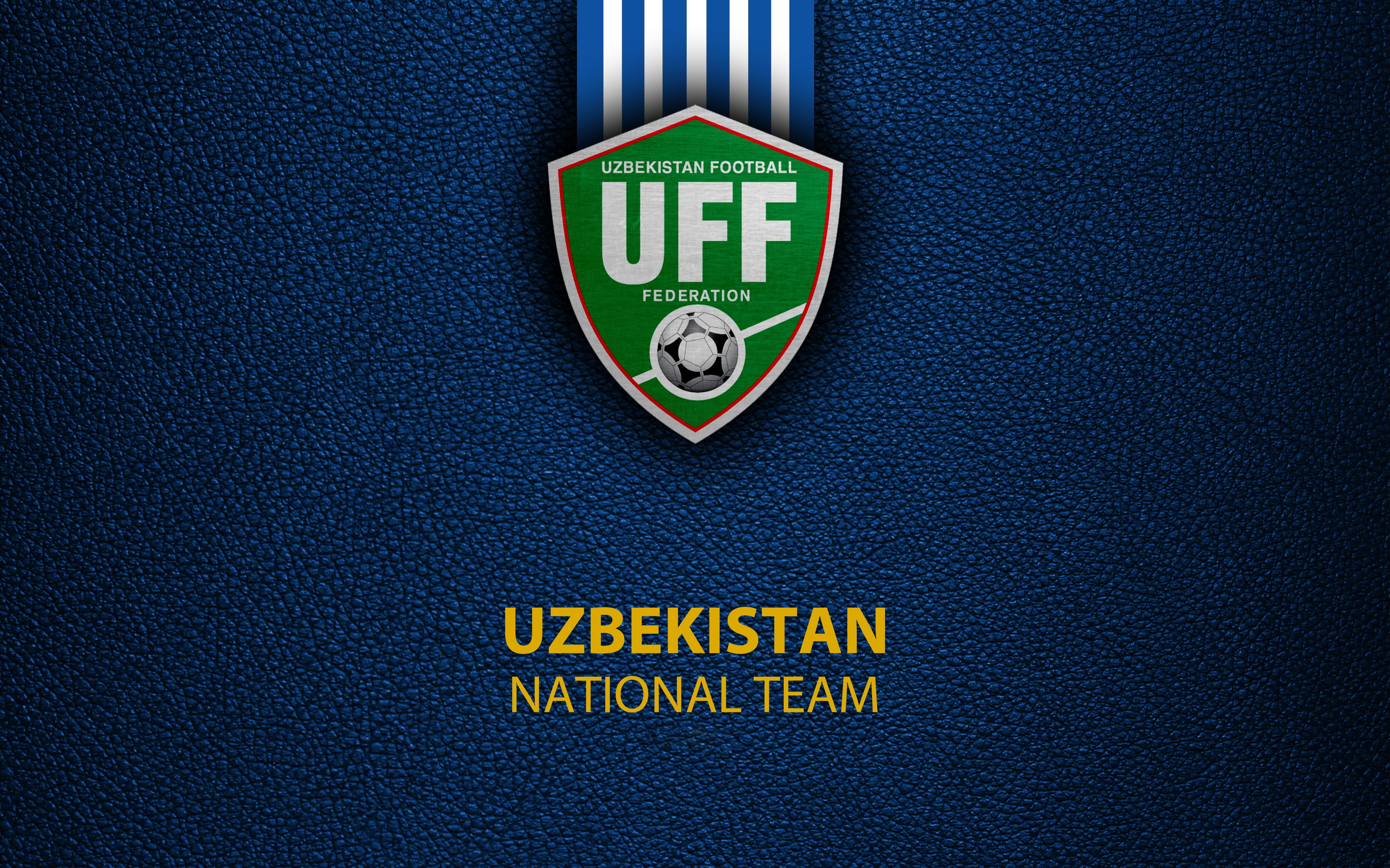 3840x2400 Phone wallpaper: Uzbekistan National Football Team, Sports, Emblem, Logo, Soccer, Uzbekistan 451701