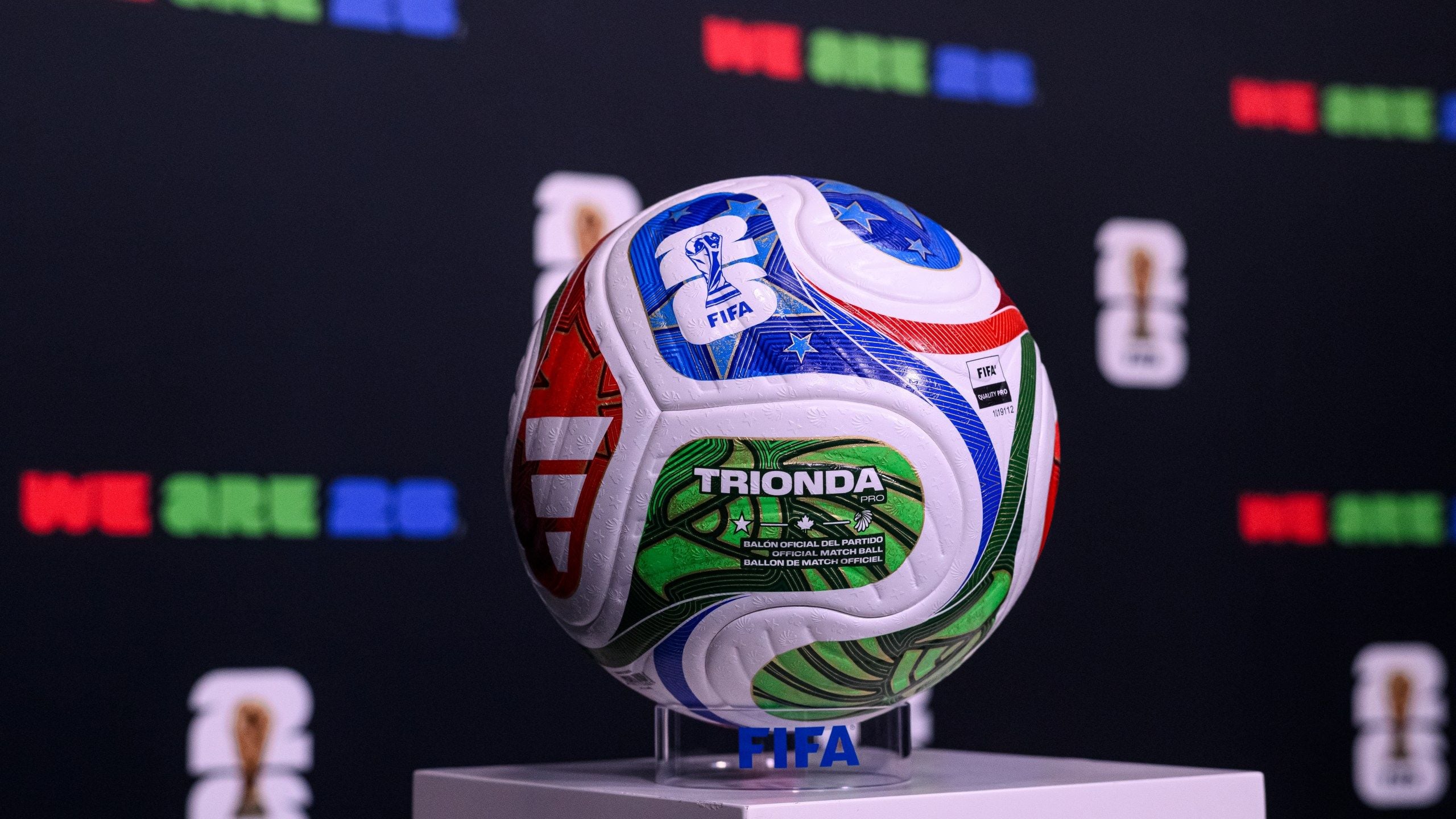 2560x1440 FIFA reveals Official Match Ball ahead of World Cup final draw in DC. DC News Now