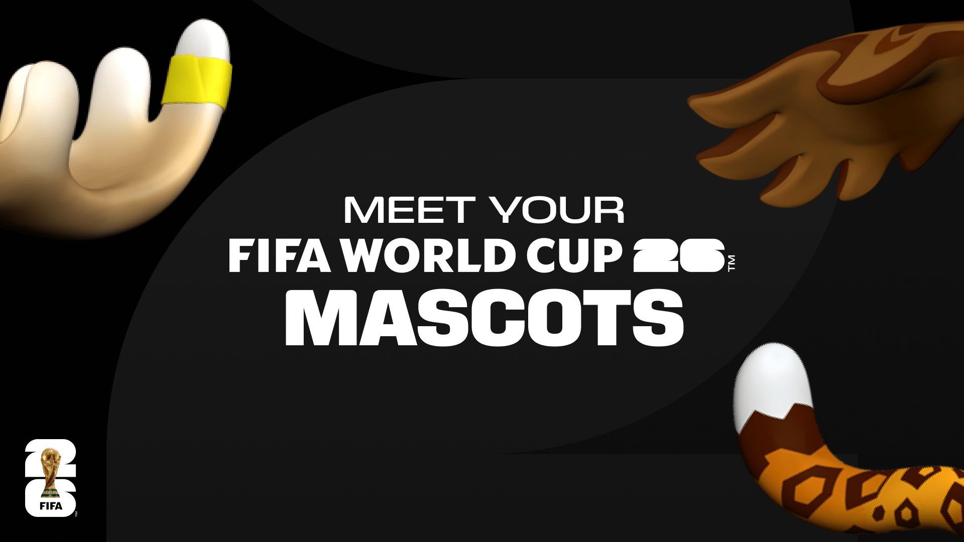 1920x1080 Clutch, Maple, and Zayu introduce themselves as 2026 World Cup mascots. Stars and Stripes FC