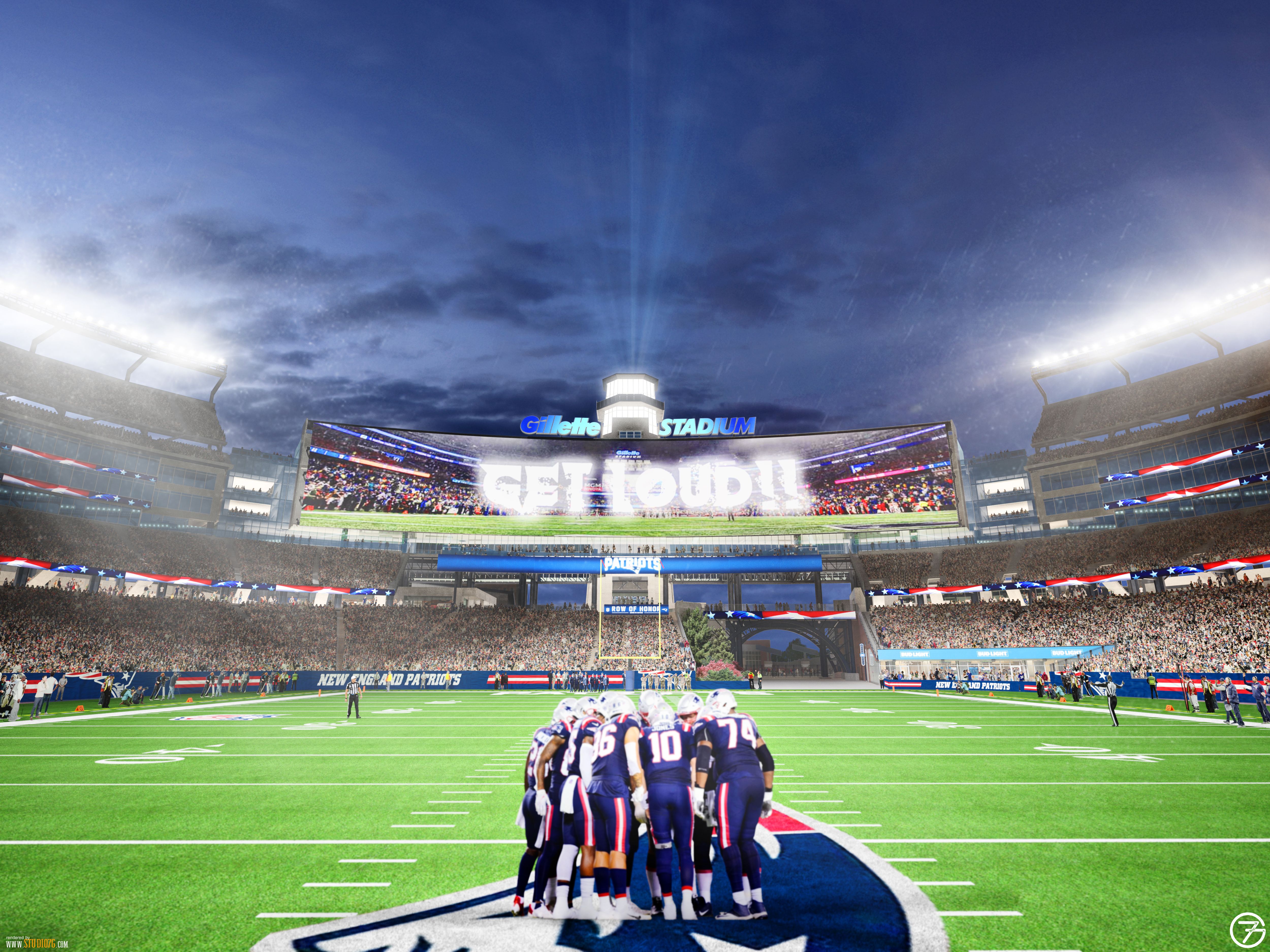 5000x3750 Gillette Stadium to Feature Largest Outdoor End Zone Display in Professional Football from Daktronics. Daktronics, Inc