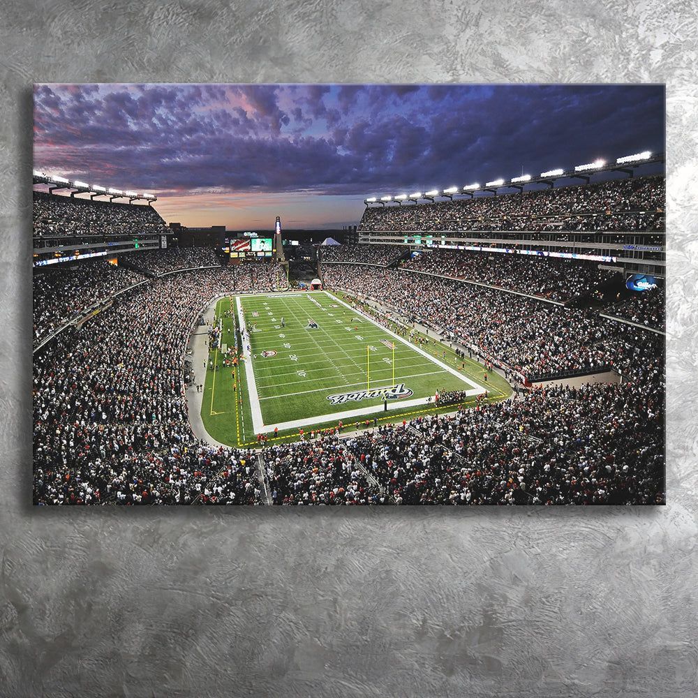 1000x1000 Gillette Stadium American Football, Stadium Canvas, Sport Art, Gift for him, Fan Gift, Canvas Prints Wall Art Decor