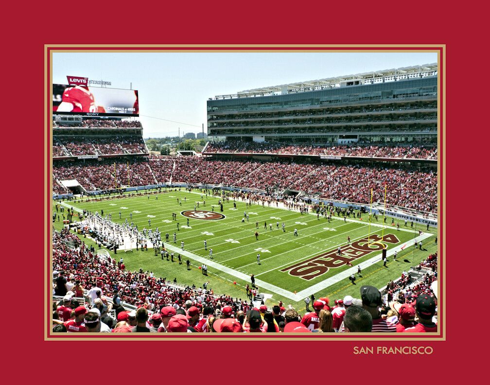1008x792 SAN FRANCISCO 49ers LEVI'S STADIUM Photo Picture FOOTBALL Caption 8x10 11x14