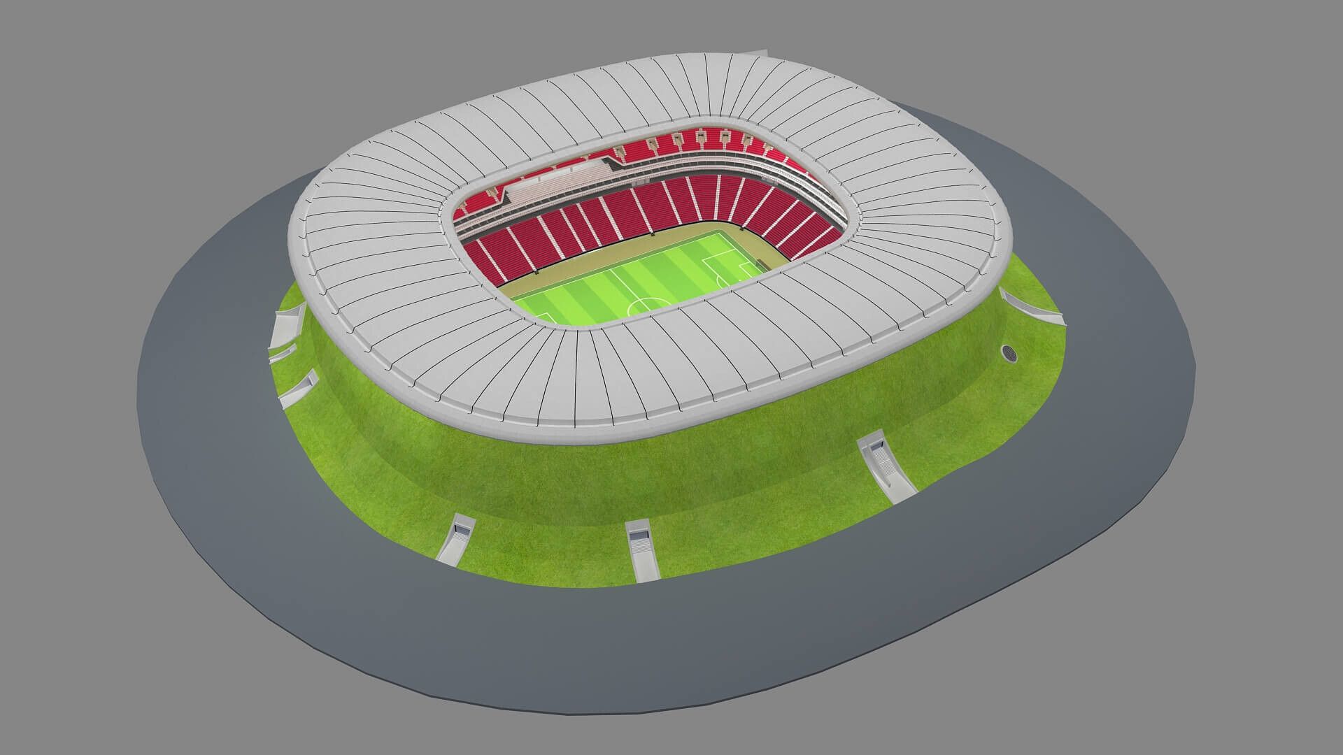 1920x1080 Estadio Akron Stadium Mexico 3D Model