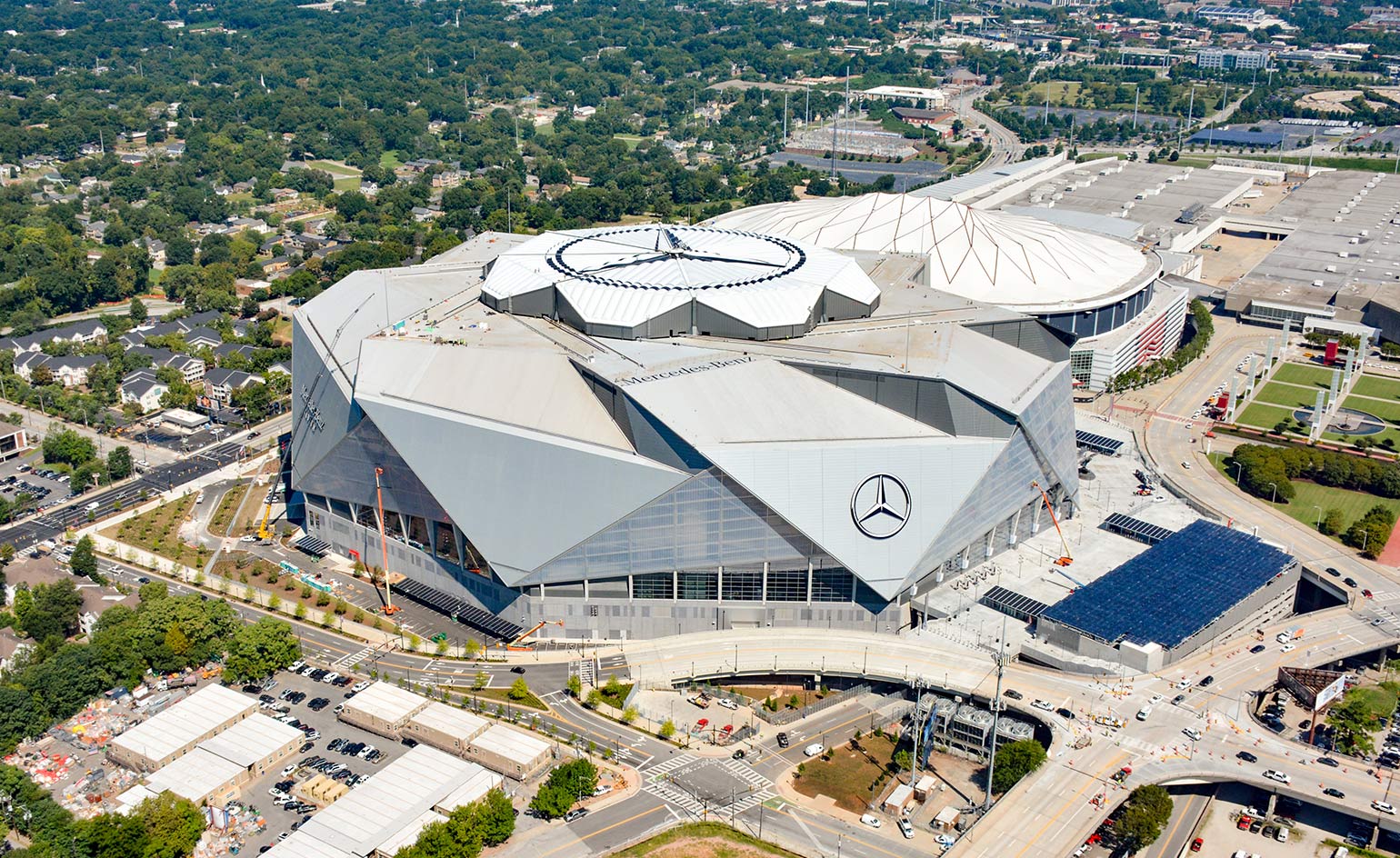 1540x944 HOK Completes The Mercedes Benz Stadium In Atlanta. Wallpaper*