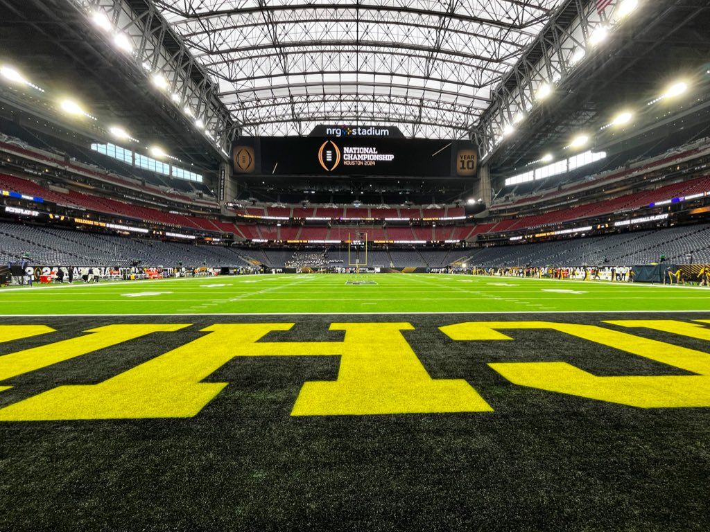 1024x768 good afternoon from NRG Stadium. Michigan plays for a national championship here today