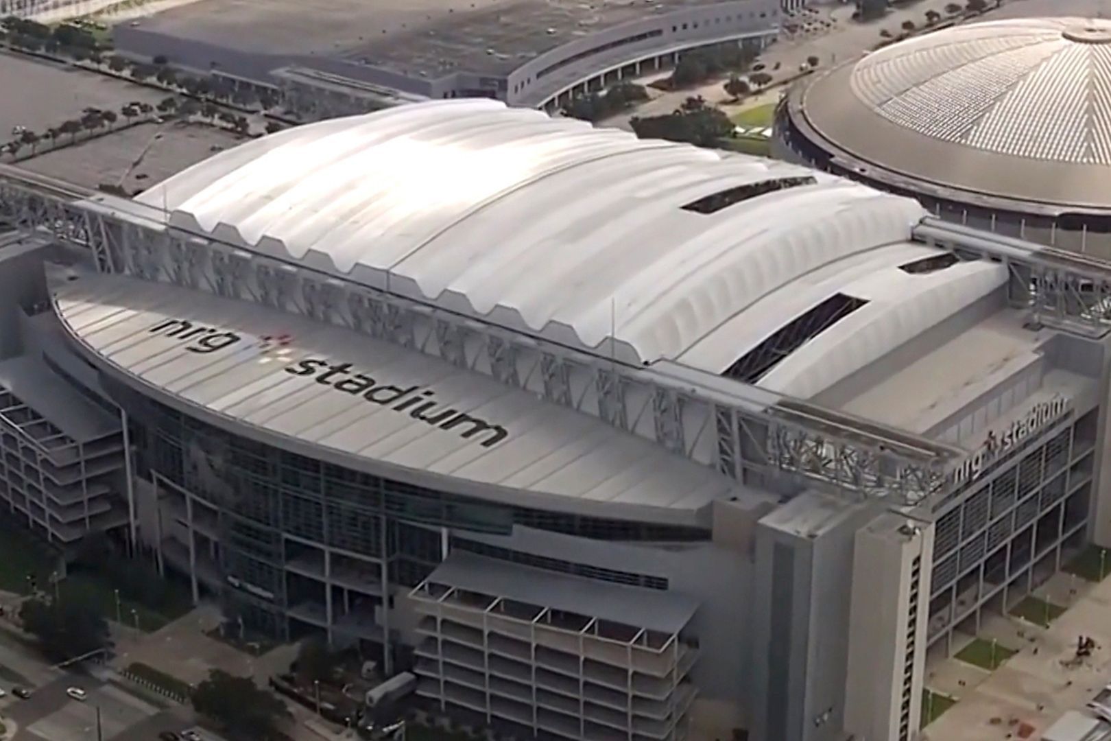 1620x1080 Houston Texans' $352m NRG Stadium battered by Hurricane Beryl as overhead snaps show damage to roof ahead of NFL season