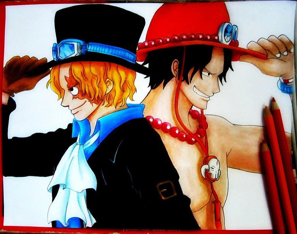 1024x807 Wallpaper Anime One Piece: Luffy Ace Sabo Wallpaper